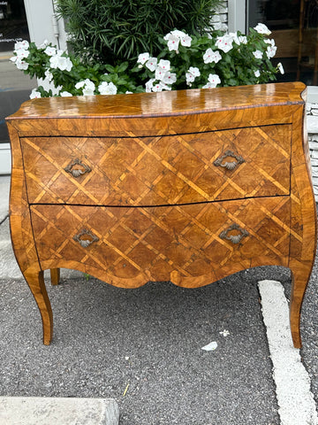 Italian Parquentry and Marquetry Petite Bombay Chest