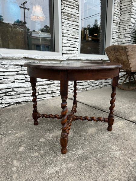 Small Round Barley Twist Coffee Table