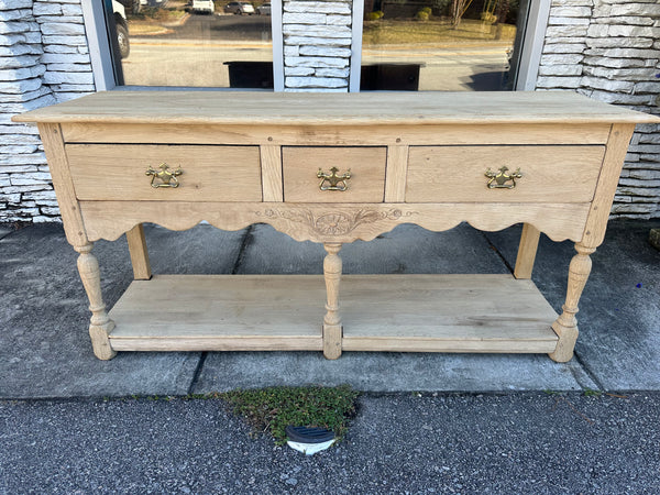 Bleached Oak Dresser Base