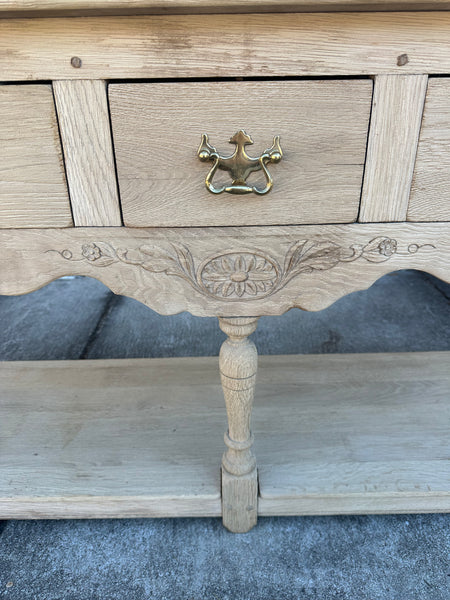 Bleached Oak Dresser Base