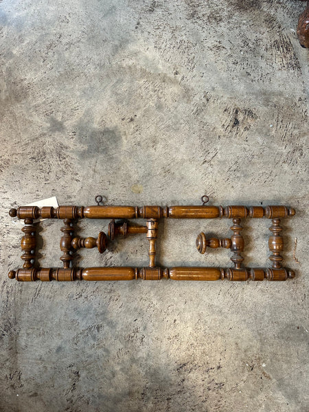 French Faux Bamboo Folding Towel Rack