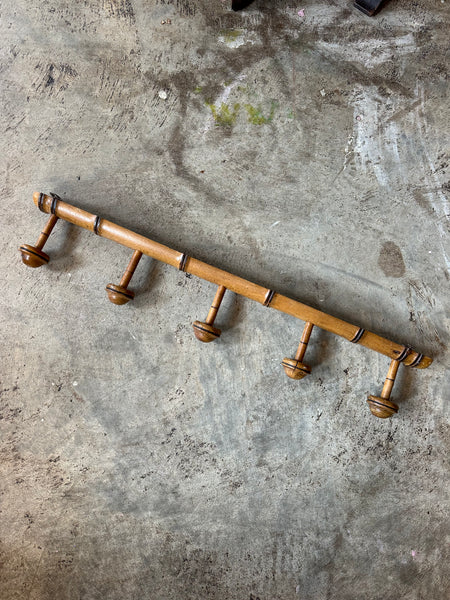 French Faux Bamboo Coat Rack