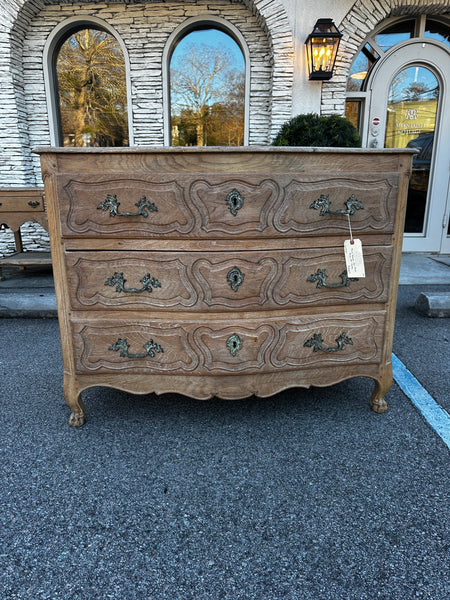 French Bleached Oak Commode, Early 19th Century