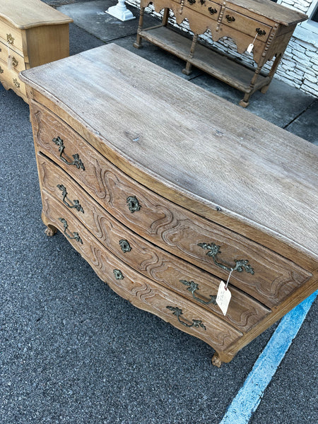 French Bleached Oak Commode, Early 19th Century