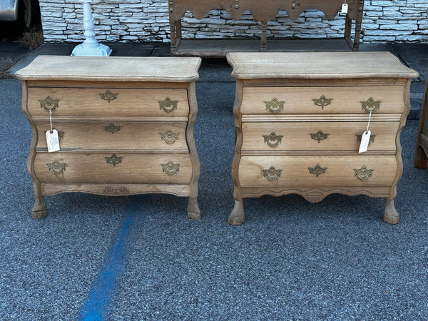 A Coordinating Pair of 20th Century Bombe Chests