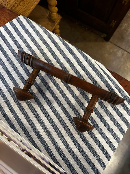 French Faux Bamboo Coat Rack, 2-Hooks