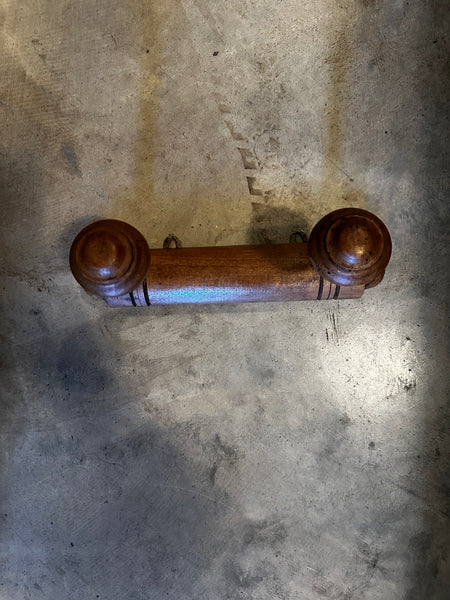 French Faux Bamboo Coat Rack, 2-Hooks