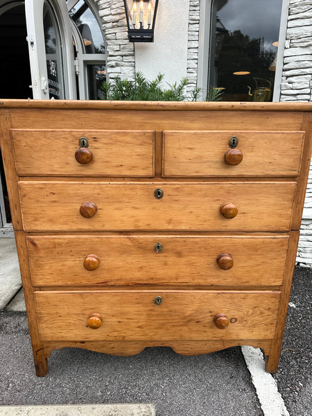 English Pine Attic Chest