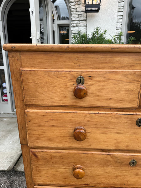 English Pine Attic Chest