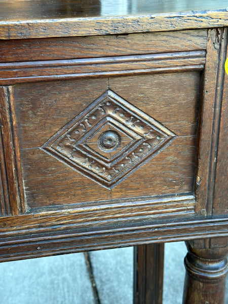 Early Carved Oak Server