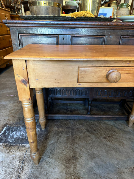 Narrow Pine Side Table