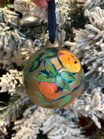 Hand Painted Ornament, Oranges