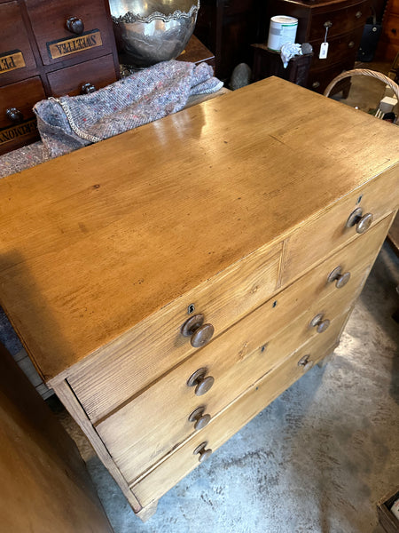 English Pine Chest, 2-Over-3