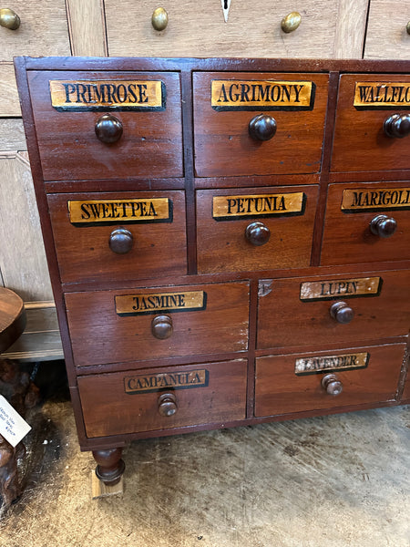 Bank of Seed Drawers