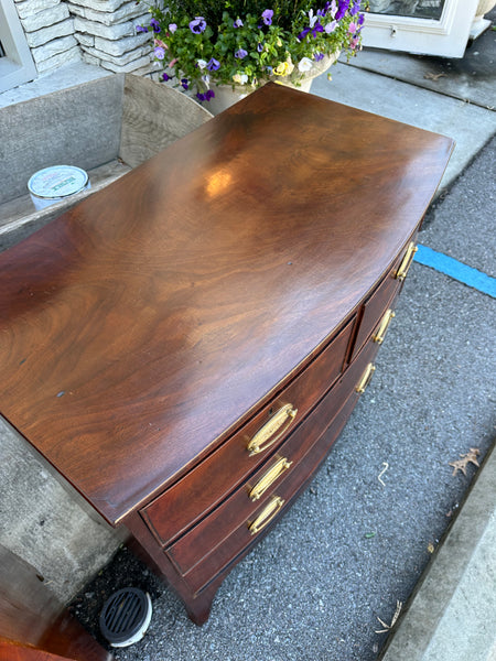 Mahogany Bow Front Chest