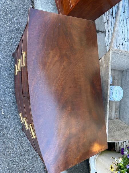 Mahogany Bow Front Chest