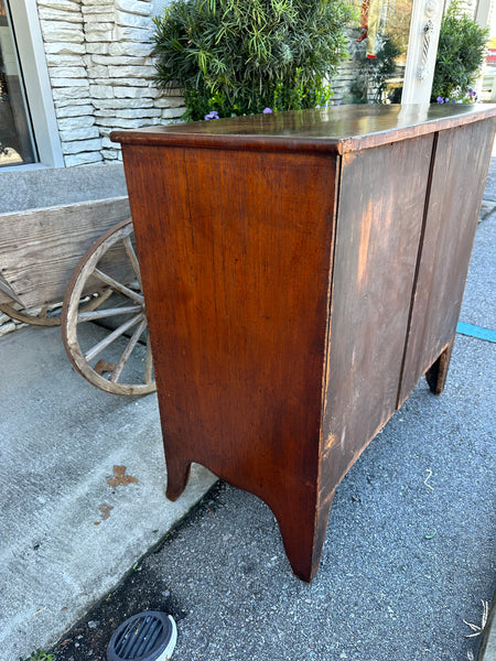 Mahogany Bow Front Chest