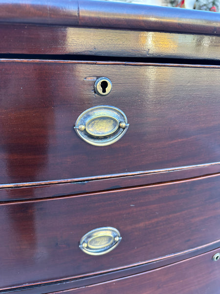 Mahogany Bow Front Chest