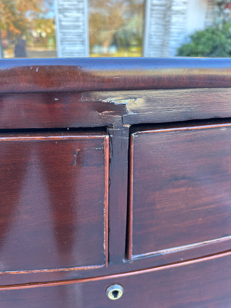 Mahogany Bow Front Chest