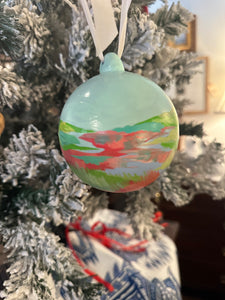 Hand Painted Marsh Ornament, by Angela Hughes Zokan