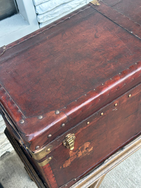 Leather Trunk on Stand, England