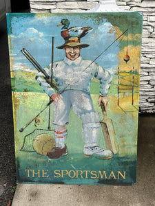 "The Sportsman" English Pub Sign