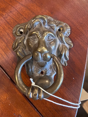 Brass Door Knocker, Lion's Head