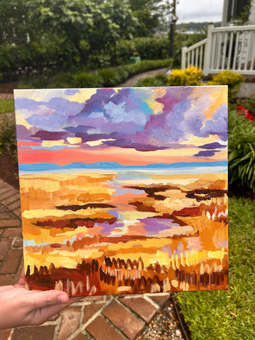 Ochre Marshscape, by Angela Hughes Zokan