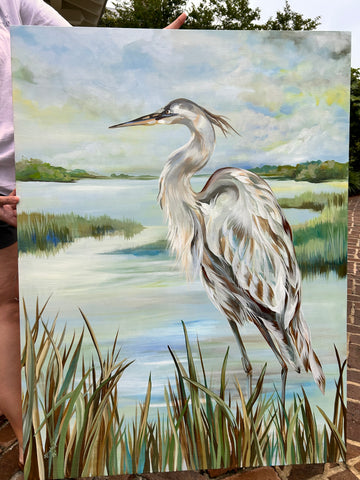 White Heron, by Angela Hughes Zokan