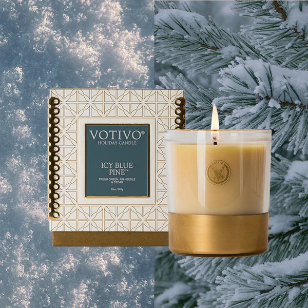 Icy Blue Pine Candle