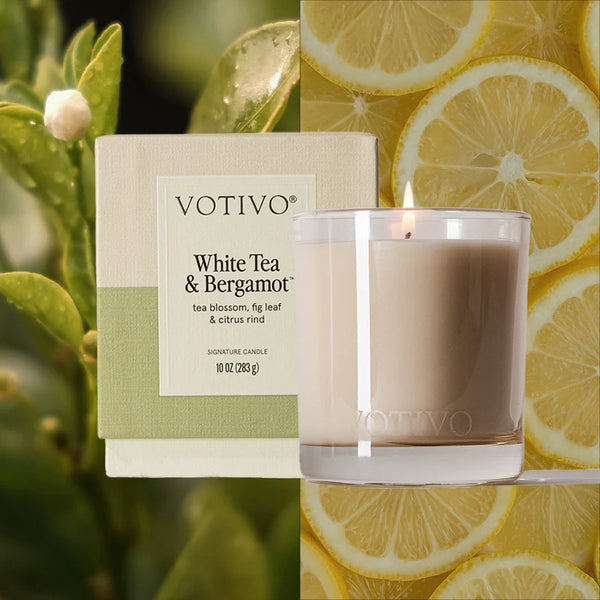 White Tea & Bergamot 10 oz. Signature Candle