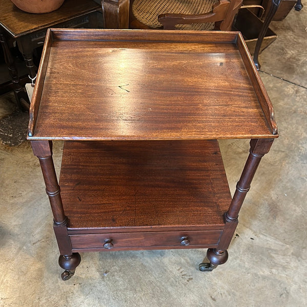 Early Victorian English Mahogany Stand