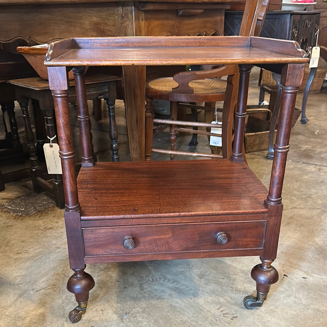 Early Victorian English Mahogany Stand