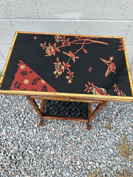 Bamboo Table with Lacquered Top