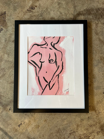 Simple Line Nude II, Pink by Angela Hughes Zokan