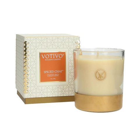 Spiced Chai Holiday Candle, Single Wick