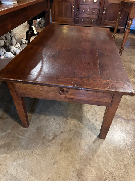 French Oak and Fruitwood Coffee Table