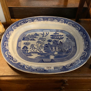Very Large Blue Willow Platter