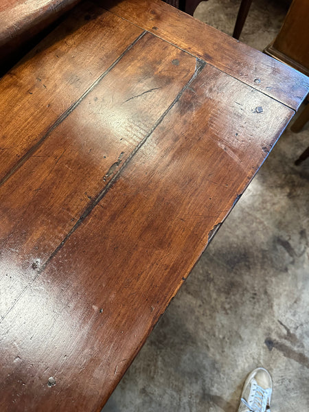 French Walnut Farmhouse Serving Table