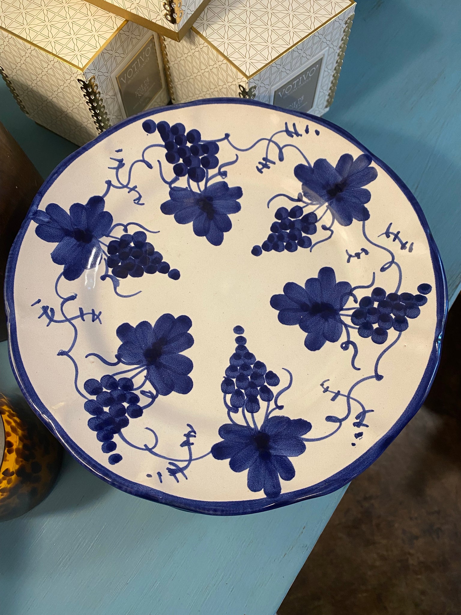 Blue and White "Nando Vietri" Plate, Italy