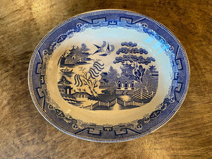 Blue Willow Oval Vegetable Bowl