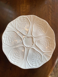White Oyster Plate, French