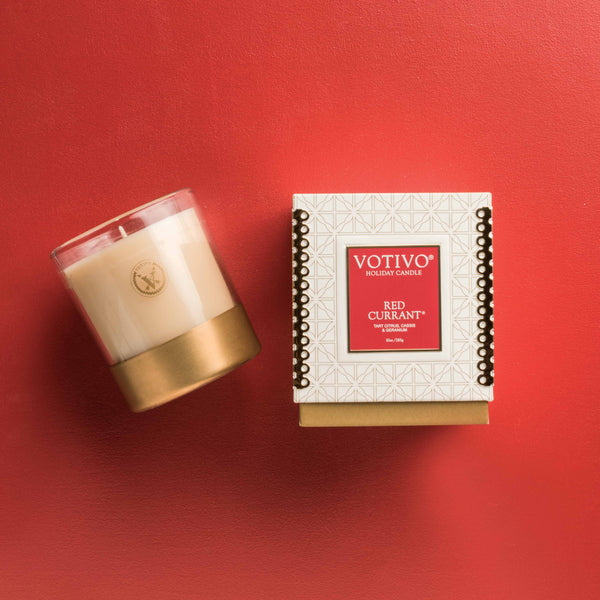 Red Currant Holiday Candle, Single Wick