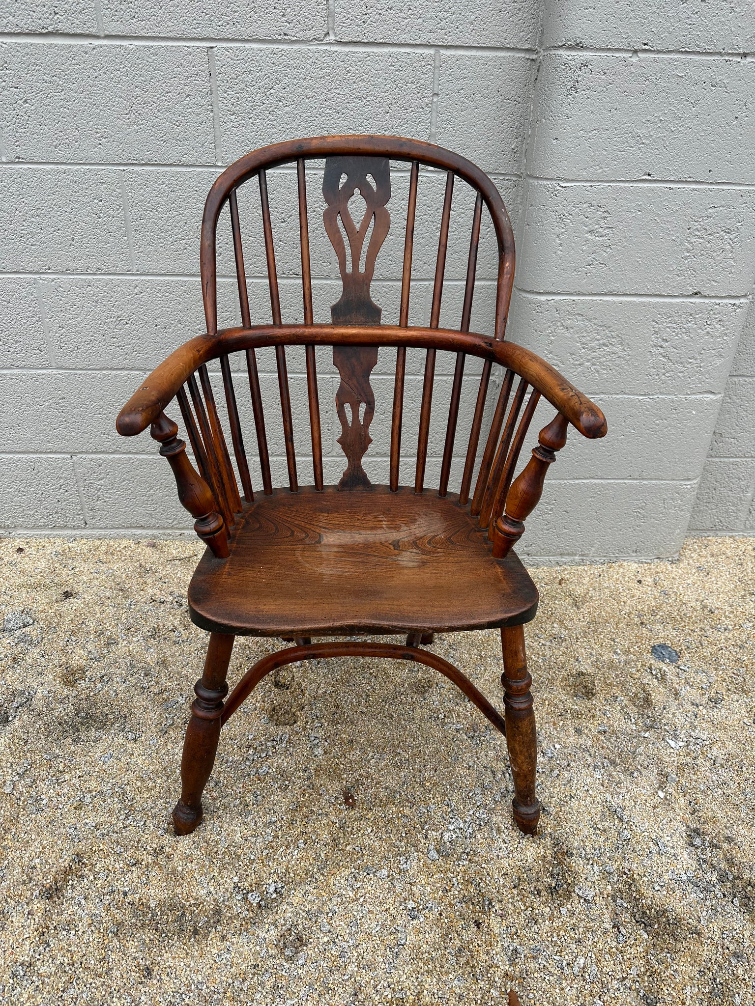 Yew and Elm Windsor Arm Chair