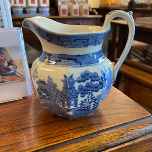 Small Blue Willow Pitcher, Wedgewood