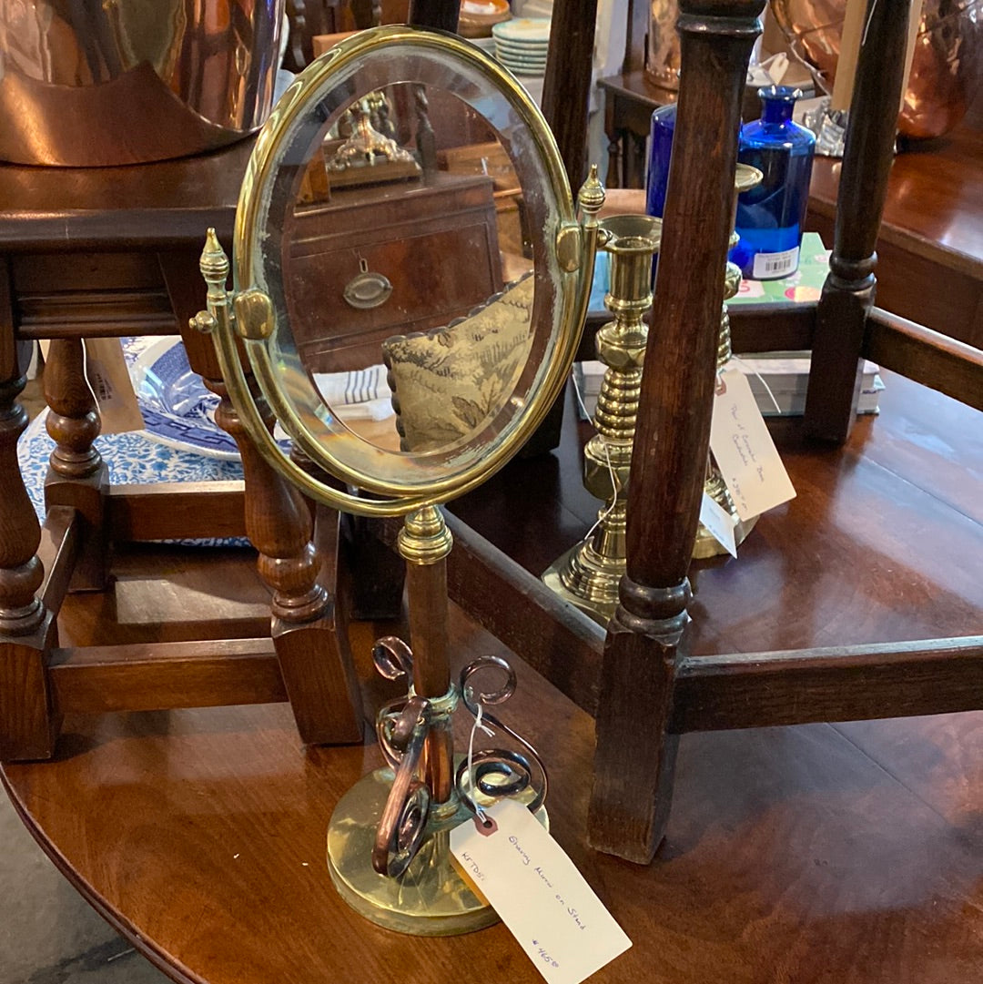 Shaving Mirror on Stand