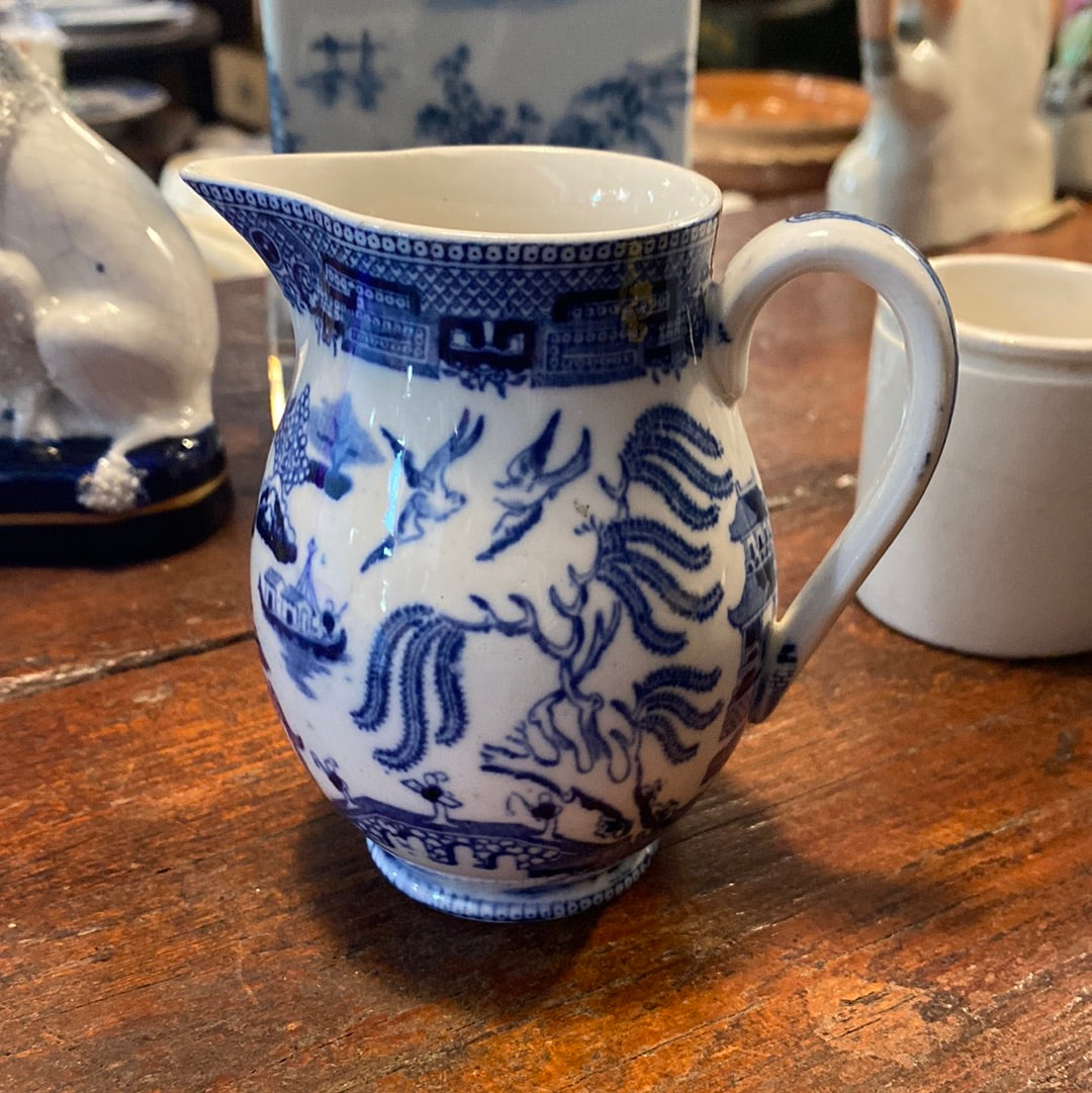 Small Wedgewood Blue Willow Cream Pitcher