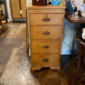 English Pine Wellington Chest - Original Paint