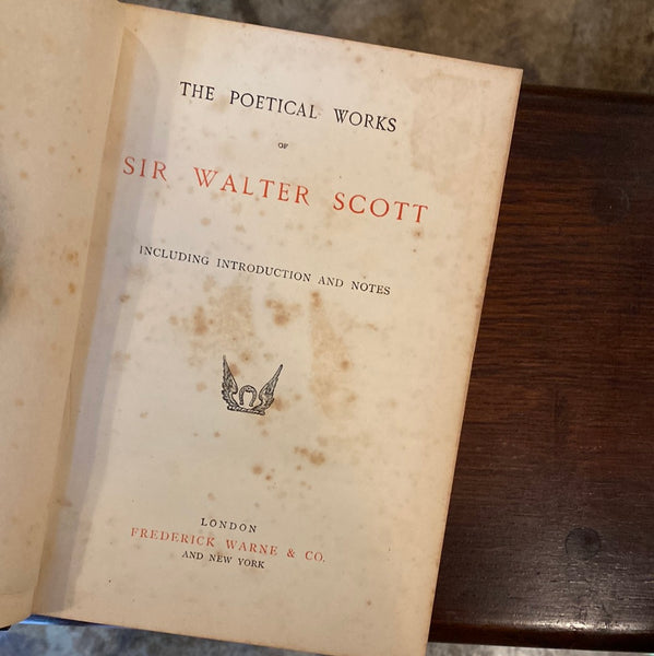 "The Poetical Works of Sir Walter Scott"