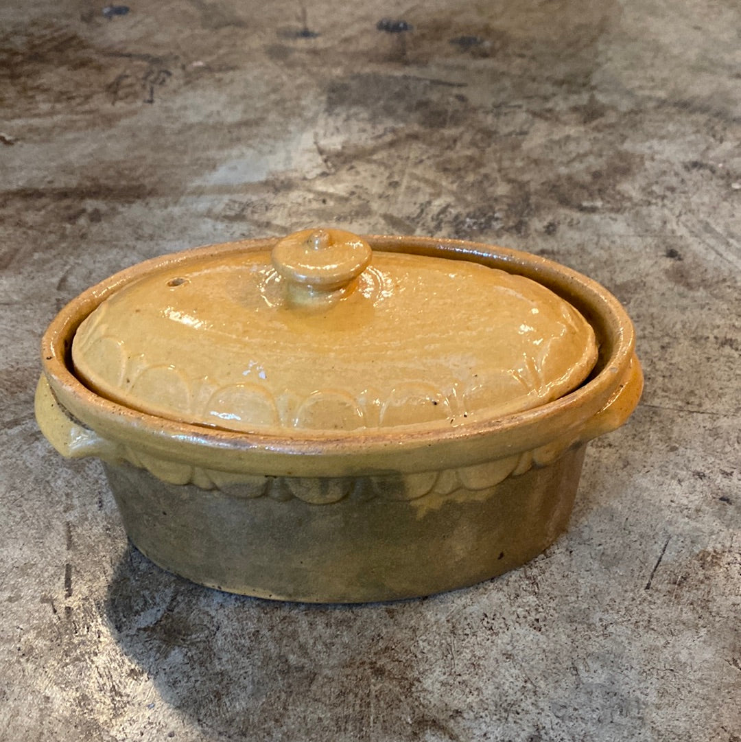 French Earthenware Casserole with Lid